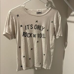 Lauren Moshi White Graphic Tee